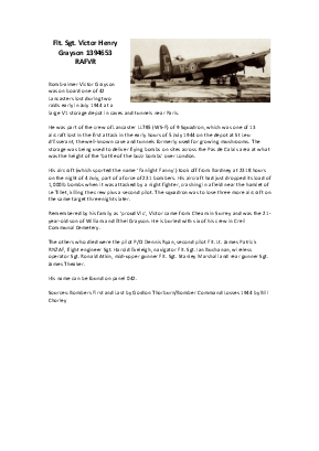 A preview of a PDF biography for Grayson, Victor Henry